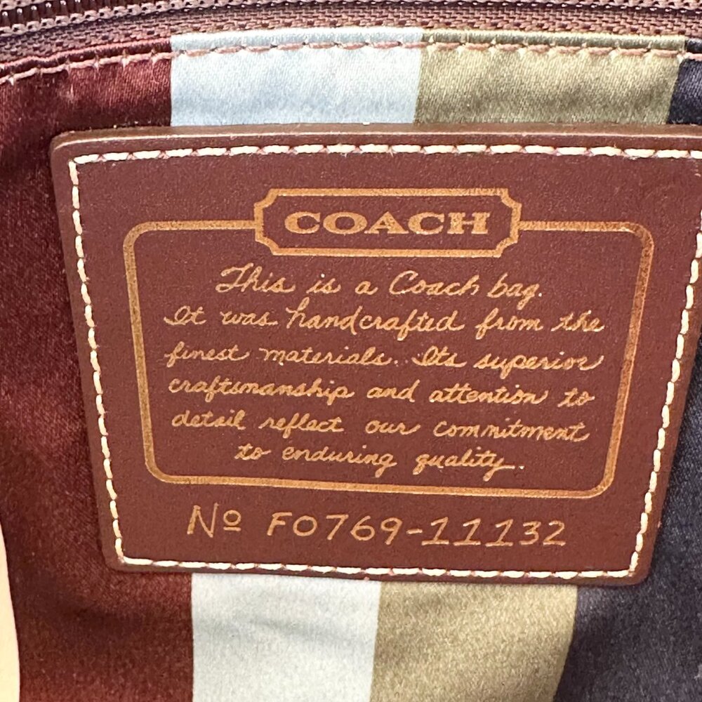 COACH 65th Anniversary Crescent Hippie Crossbody Whiskey Leather RARE - Picture 10 of 16